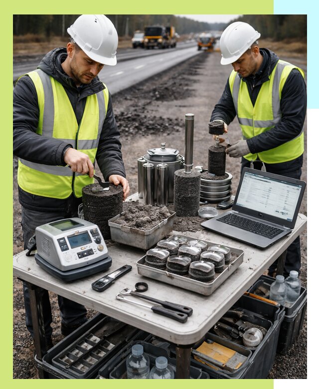 Сертификация асфальта: испытания и подтверждение в Новоуральске