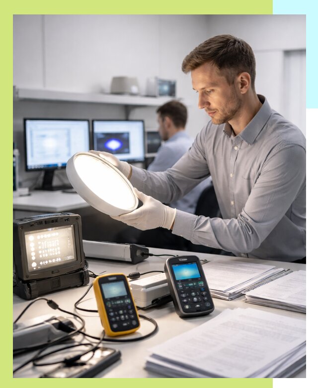 Сертификация светильников в Новоуральске: испытания и оформление