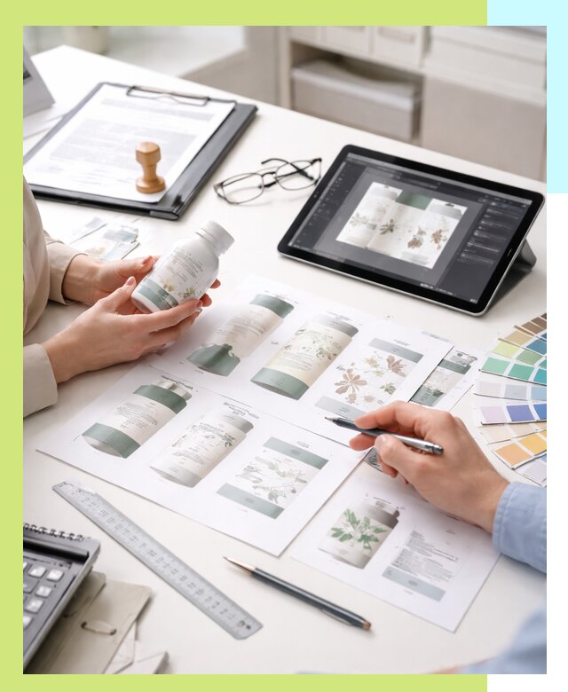 Профессиональная разработка дизайна и текста этикетки продукции в Новоуральске