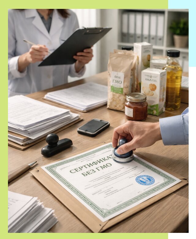Получение сертификата Без ГМО для продукции в Новоуральске