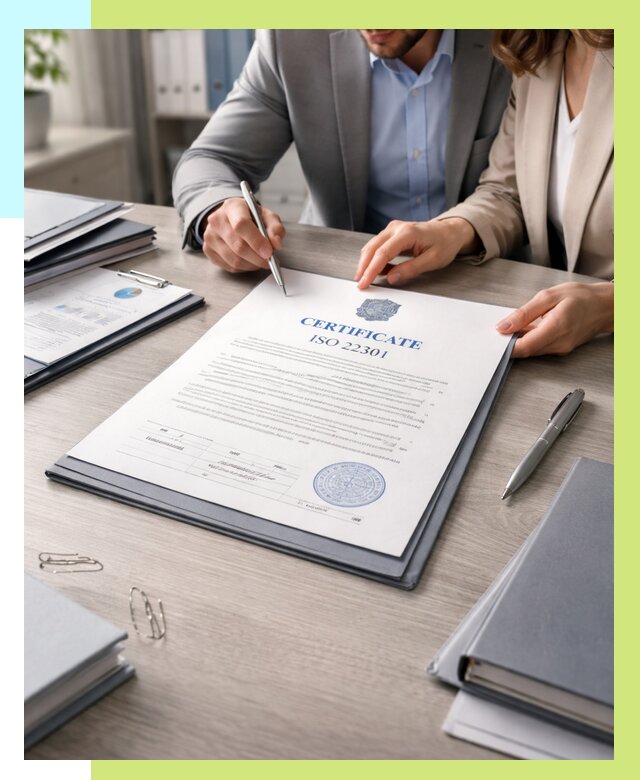 Сертификат ISO 22301 в Новоуральске от 45936 р. | Алешин-Нву срочно